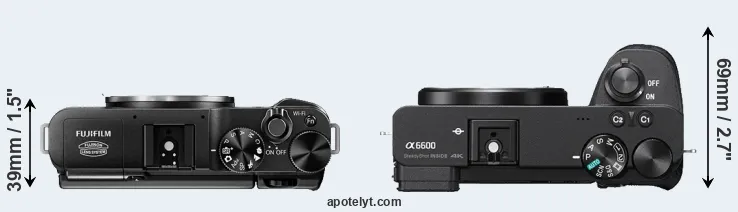 Compare X-M1 versus A6600 top