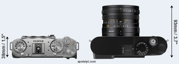Compare X-M5 versus Q3 top