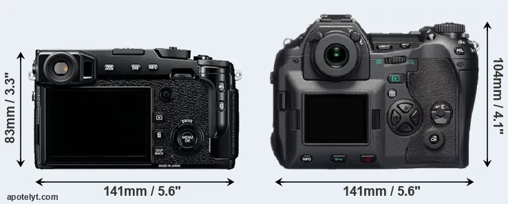 Comparison X-Pro2 or E-1 rear