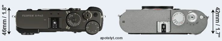 Compare X-Pro3 versus M-E Typ 240 top