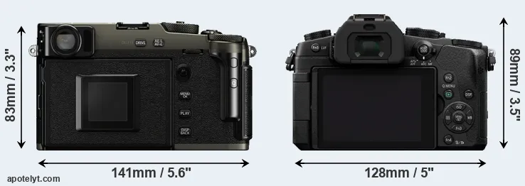 Comparison X-Pro3 or G85 rear
