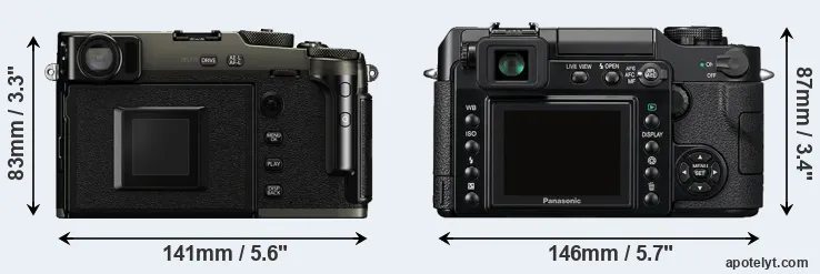 Comparison X-Pro3 or L1 rear