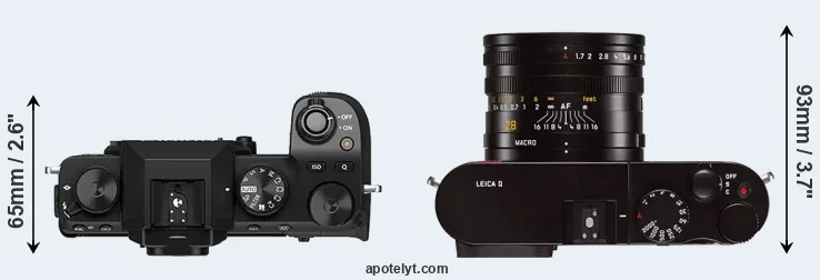 Compare X-S10 versus Q Typ 116 top