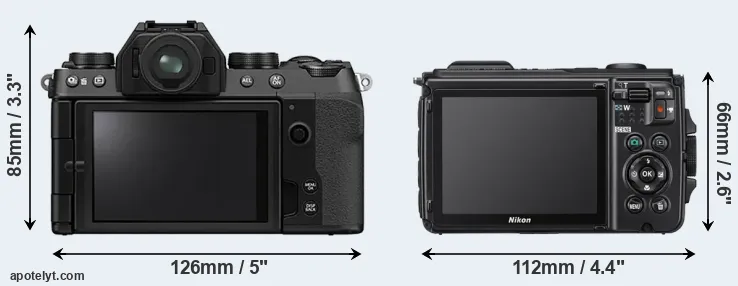 Comparison X-S10 or W300 rear