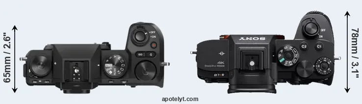 Compare X-S20 versus A7R IVA top