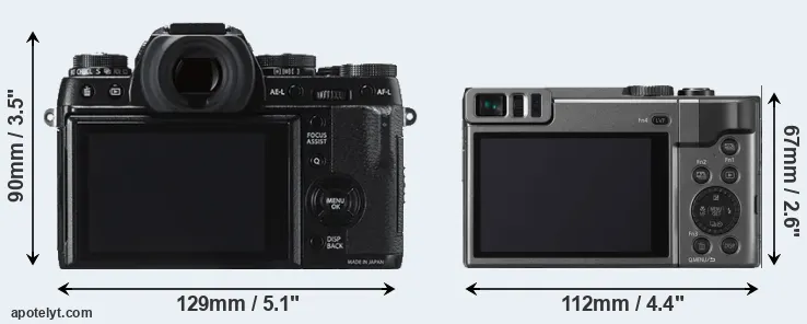 Comparison X-T1 or ZS70 rear