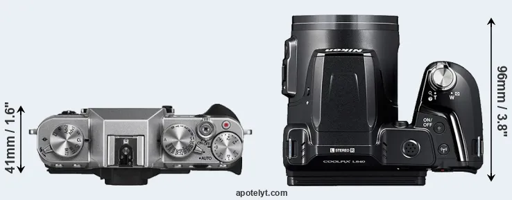 Compare X-T10 versus L840 top