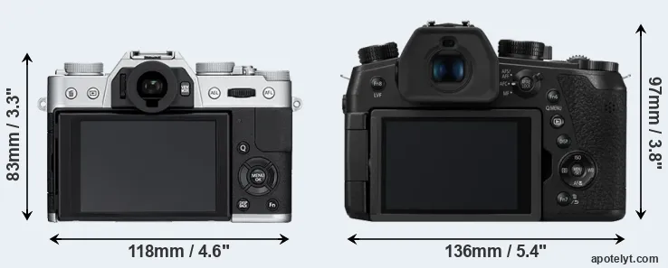 Comparison X-T10 or FZ1000 II rear