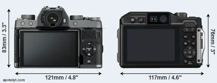 Comparison X-T100 or TS7 rear