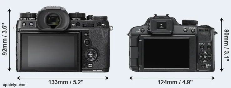 Comparison X-T2 or V-LUX 2 rear