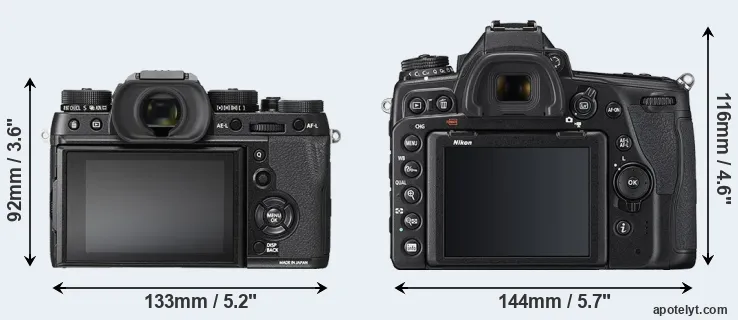 Comparison X-T2 or D780 rear