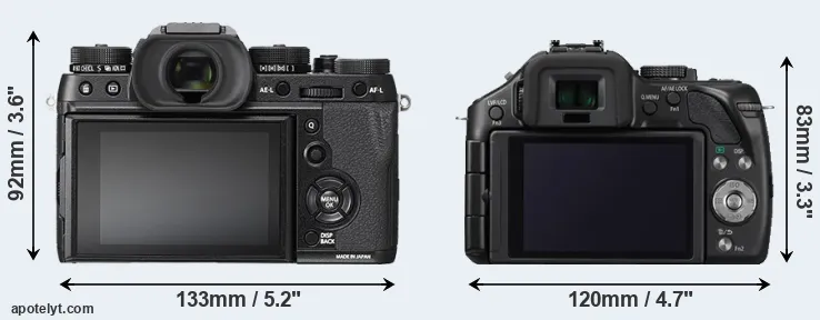 Comparison X-T2 or G5 rear