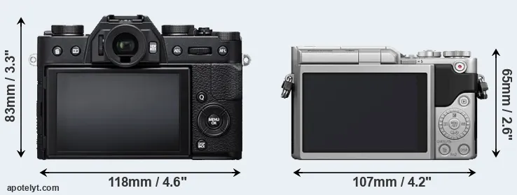 Comparison X-T20 or GX800 rear
