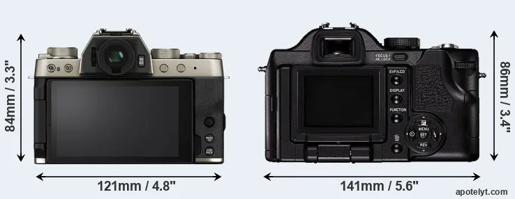 Comparison X-T200 or V-LUX 1 rear