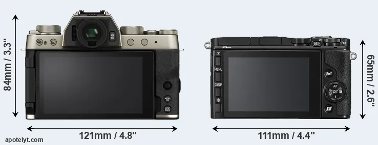 Comparison X-T200 or V3 rear