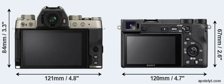 Comparison X-T200 or A6500 rear