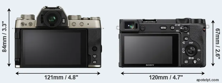 Comparison X-T200 or A6600 rear