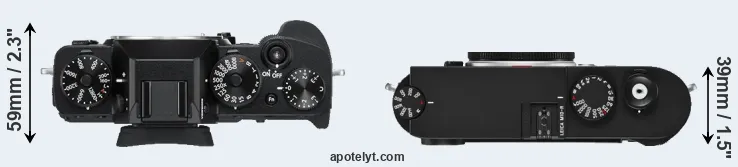 Compare X-T3 versus M10-R top