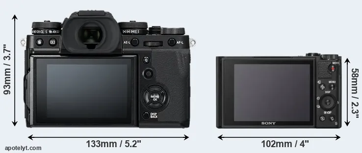 Comparison X-T3 or WX800 rear