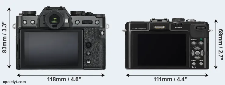 Comparison X-T30 or LX7 rear