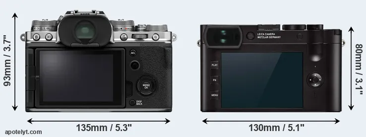 Comparison X-T4 or Q2 rear