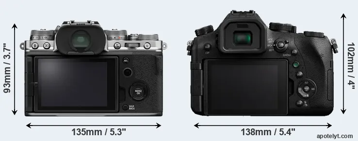 Comparison X-T4 or FZ2500 rear