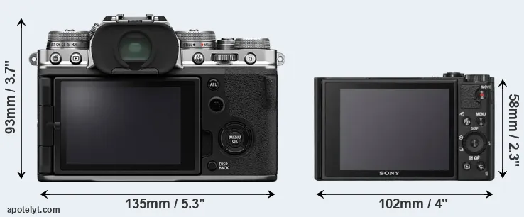 Comparison X-T4 or WX800 rear
