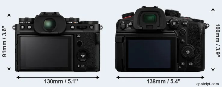 Comparison X-T5 or GH7 rear