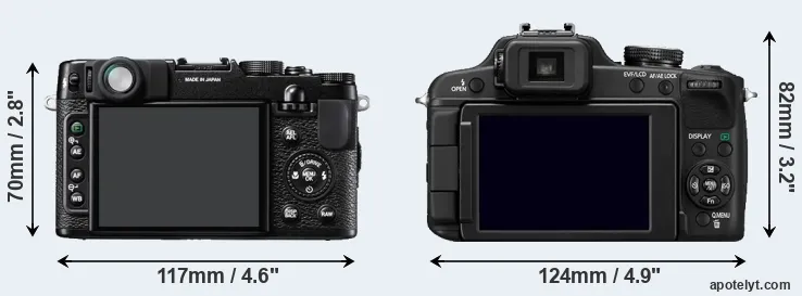 Comparison X10 or FZ100 rear