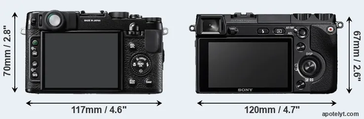 Comparison X10 or NEX-7 rear