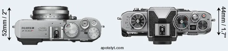 Compare X100F versus Z fc top