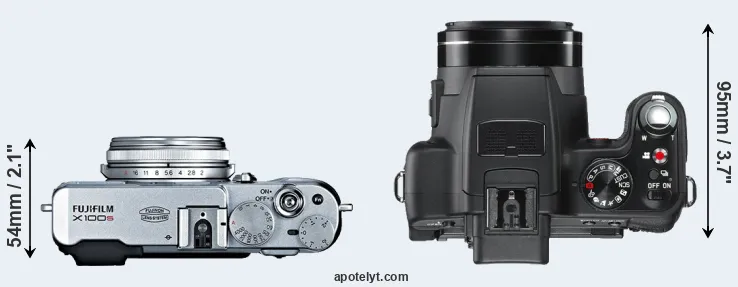 Compare X100S versus V-LUX 2 top