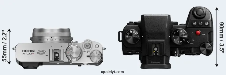 Compare X100VI versus G9 II top