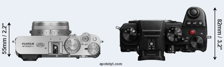 Compare X100VI versus S5 top