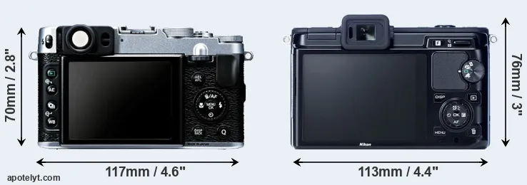 Comparison X20 or V1 rear