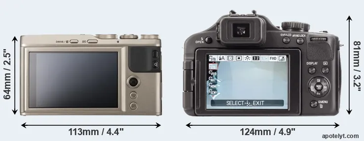 Comparison XF10 or V-LUX 3 rear