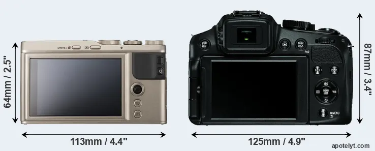 Comparison XF10 or V-LUX 4 rear