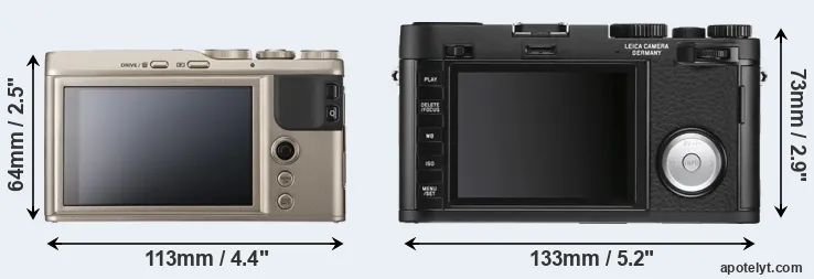 Comparison XF10 or X Vario rear