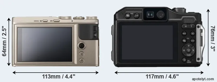 Comparison XF10 or TS7 rear