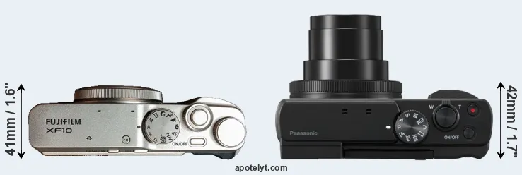 Compare XF10 versus ZS80 top
