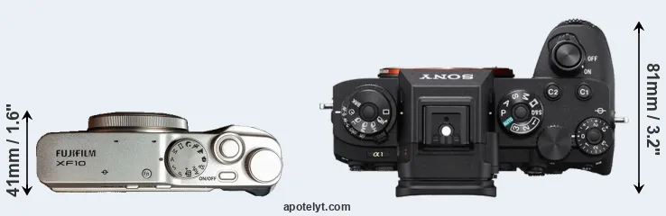 Compare XF10 versus A1 top