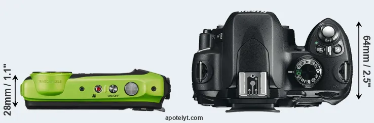Compare XP120 versus D60 top
