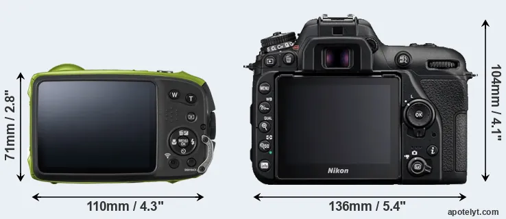 Comparison XP120 or D7500 rear
