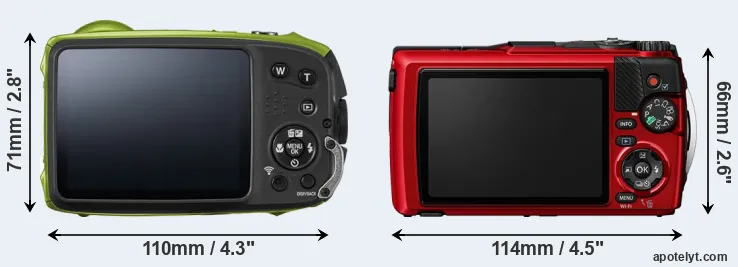 Comparison XP120 or TG-7 rear