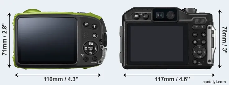 Comparison XP120 or FT7 rear