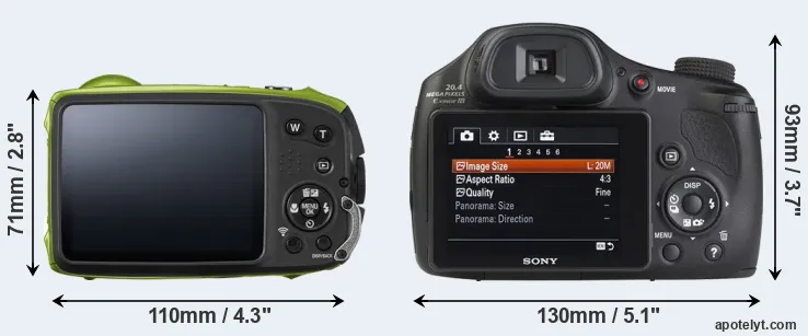 Comparison XP120 or HX350 rear