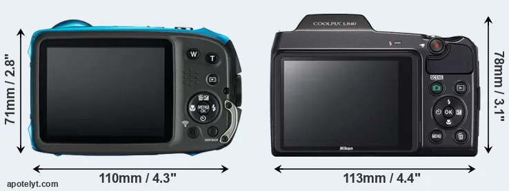 Comparison XP130 or L840 rear