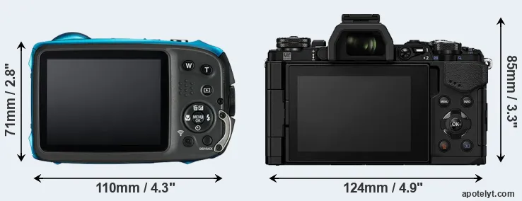 Comparison XP130 or E-M5 II rear