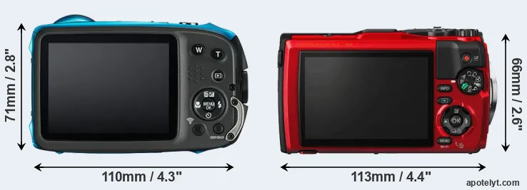 Comparison XP130 or TG-5 rear