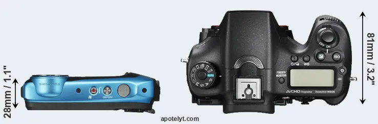 Compare XP140 versus A77 II top